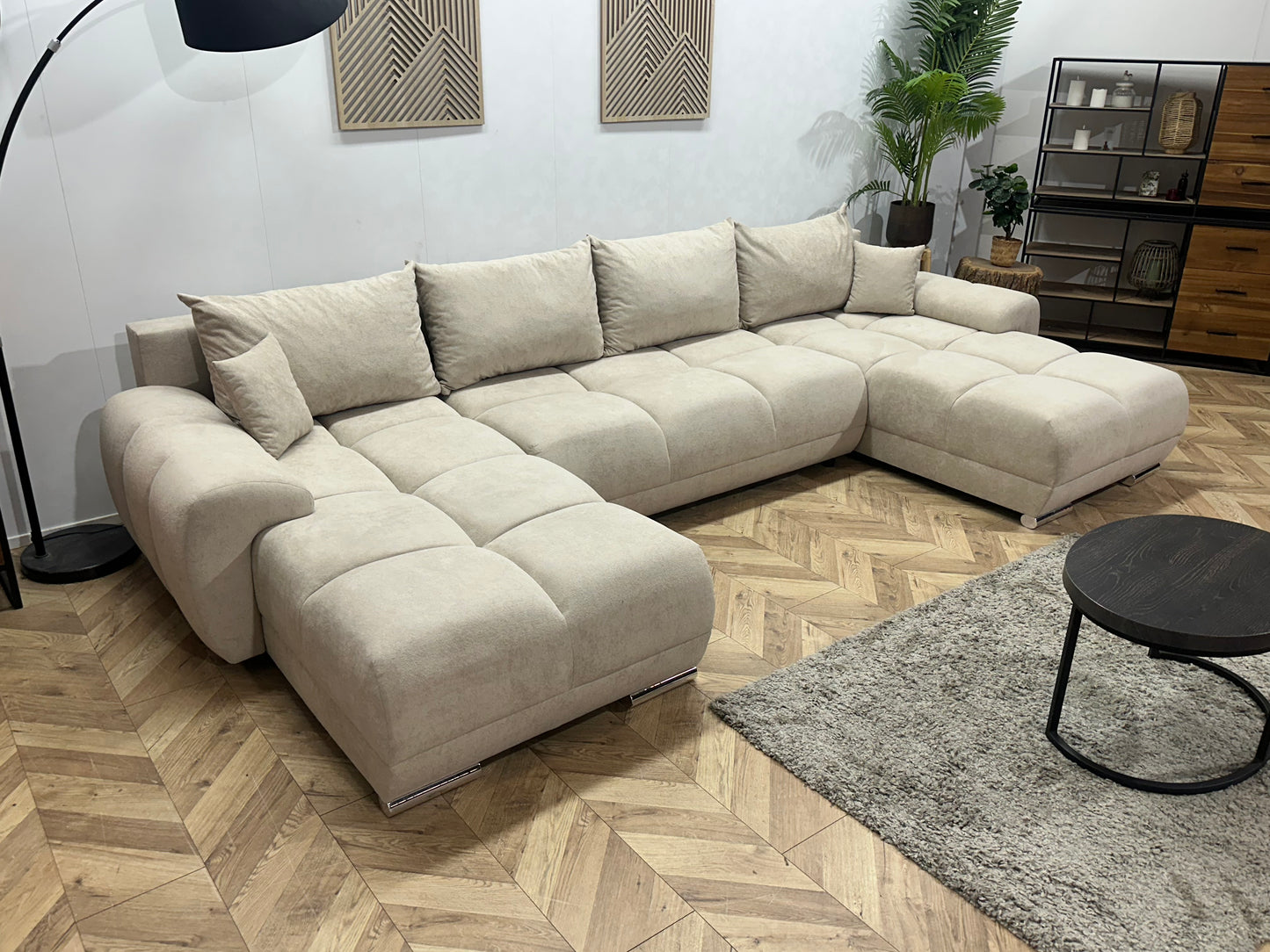 !Showroommodel! Crème Velvet U Bank