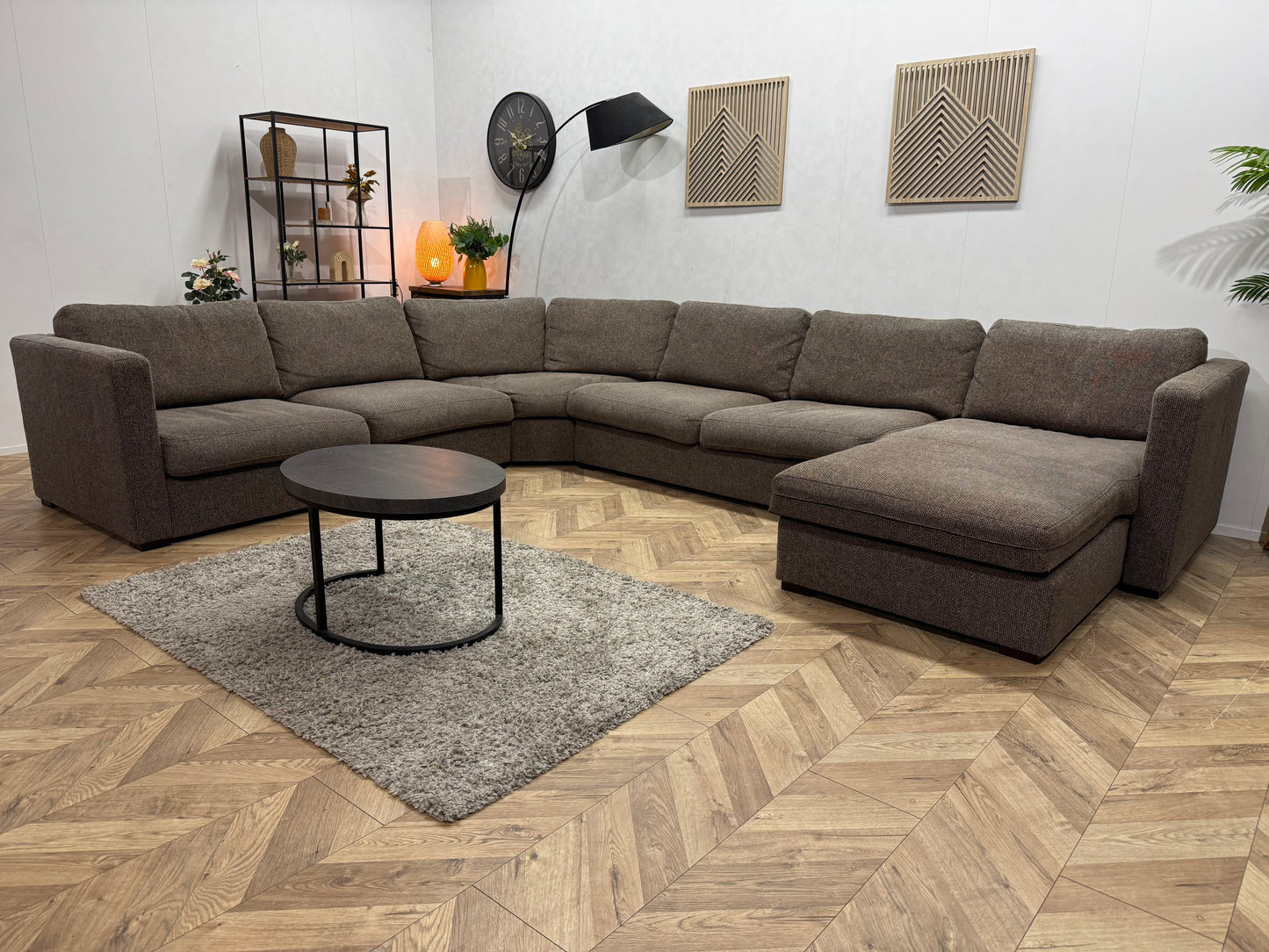 Bruine Stoffen U Bank ~ Losse Rugkussens