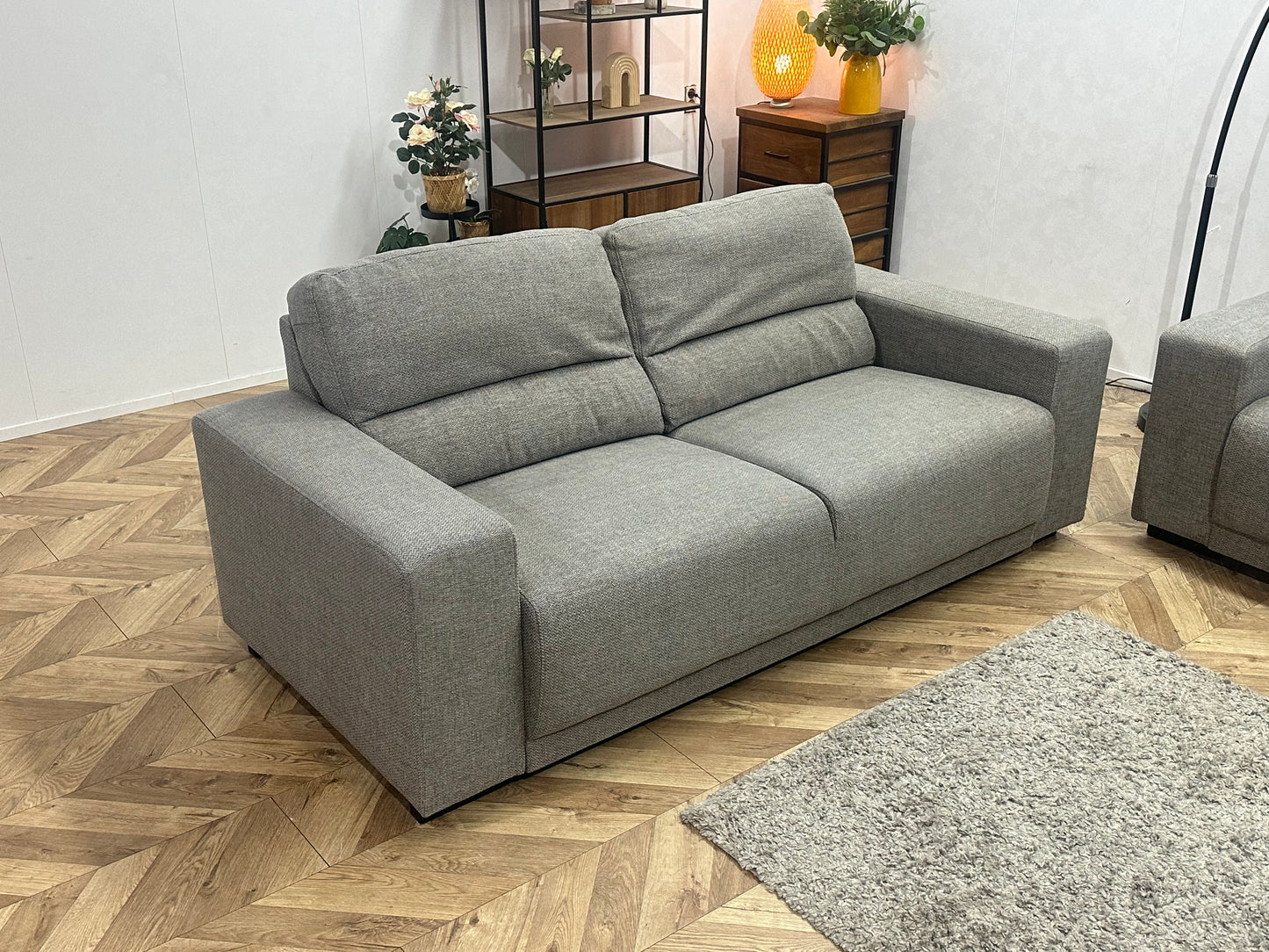 Grijze Banken Set ~ Vaste Kussens