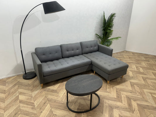 Grijze Hoekbank ~ Losse Kussens Met Afneembare Hoezen