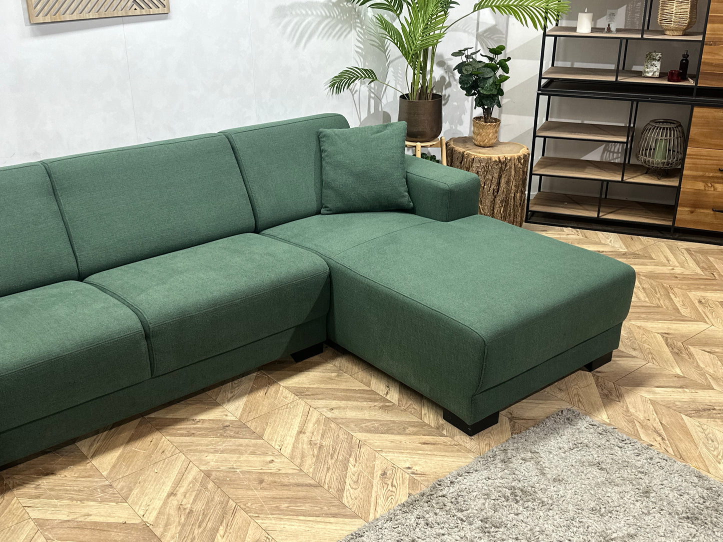 Groene U Bank ~ Vaste Kussens