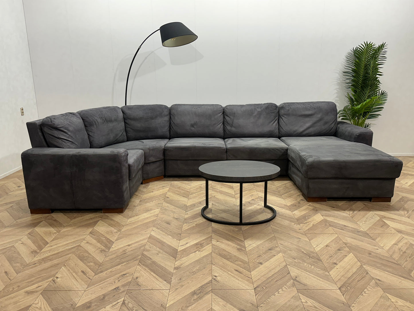 Antraciet Suède Stoffen U Bank ~ Vaste Kussens