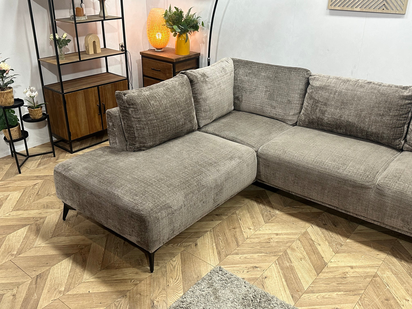 Bruine Cremona Stoffen U Bank ~ Losse Rugkussens Met Afneembare Hoezen