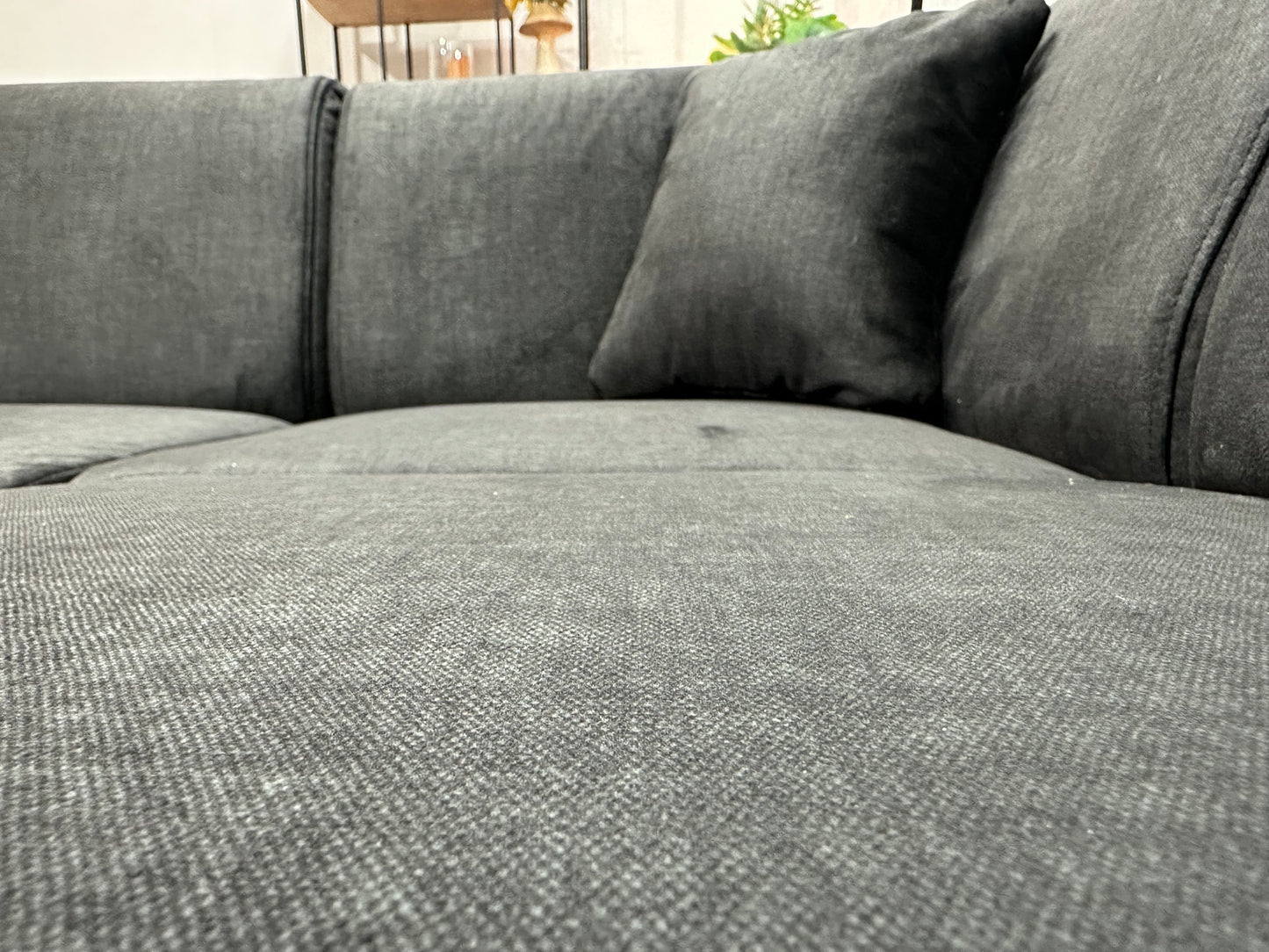 !Showroommodel! Zwarte Velvet Hoekbank