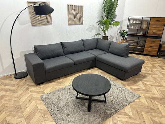 Antraciet Hoekbank ~ Losse Kussens Met Afneembare Hoezen