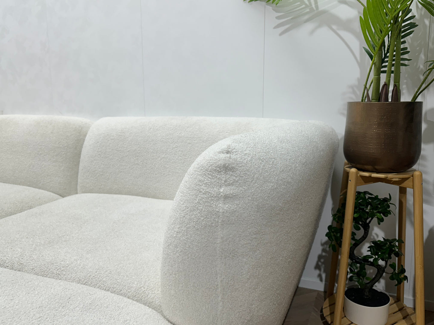 Witte Bouclé Stoffen U Bank ~ Inruilvoordeel