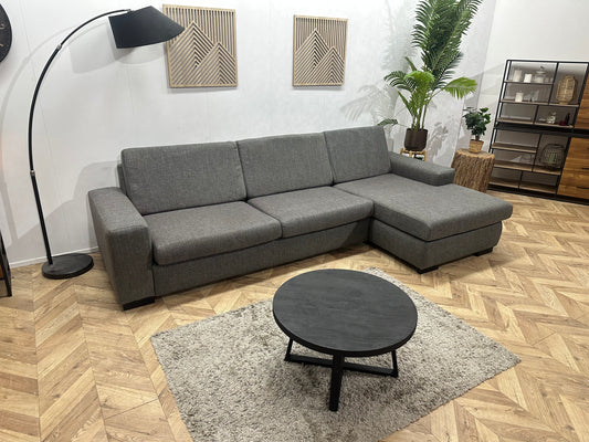 Grijze Hoekbank ~ Losse Kussens Met Afneembare Hoezen