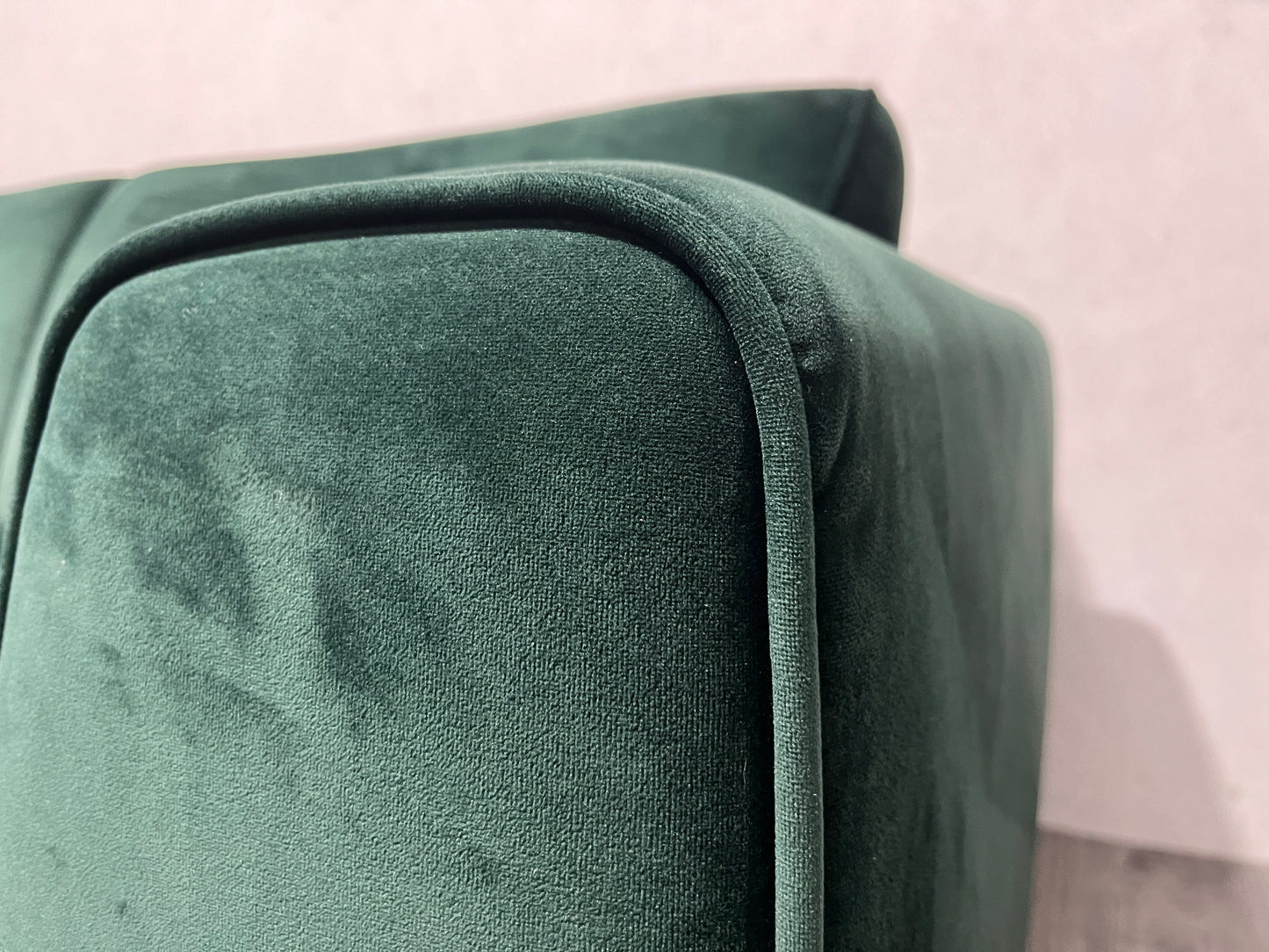 Donker Groene Velvet Hoekbank