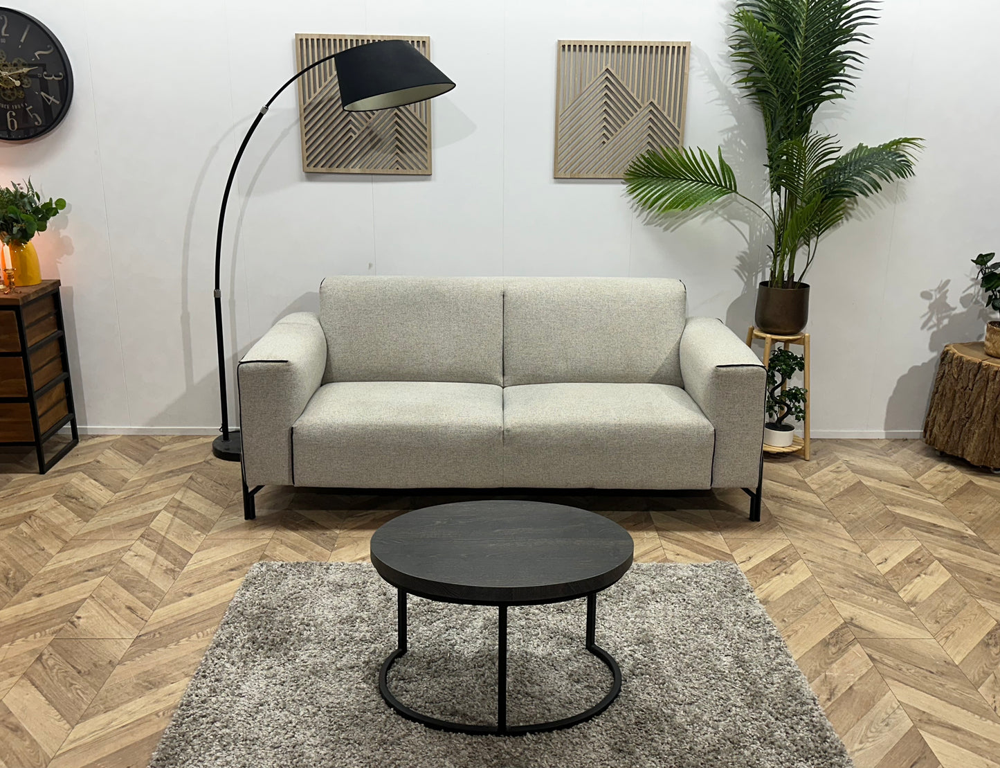 Xooon Licht Grijze 2.5-Zits Bank ~ Vaste Kussens