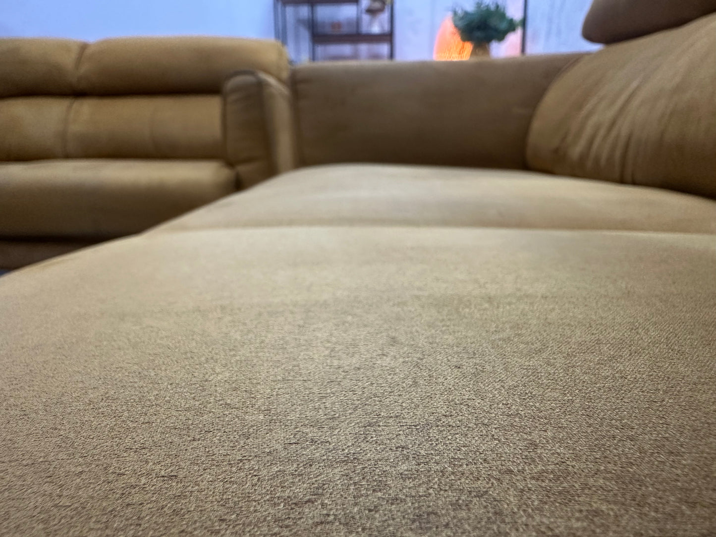 H&H Gele Suède Stoffen Banken Set