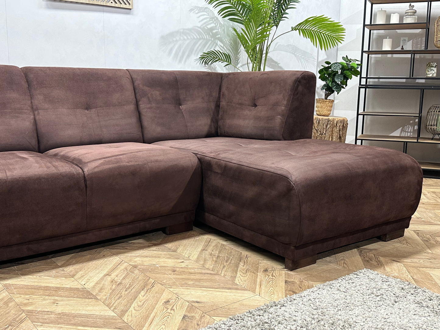 Bruine Suède Stoffen U Bank ~ Vaste Kussens