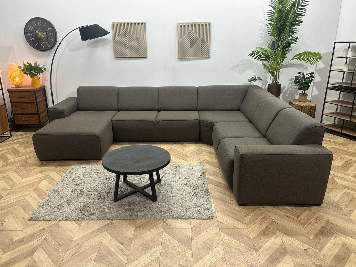 Taupe U Bank ~ Vaste Kussens