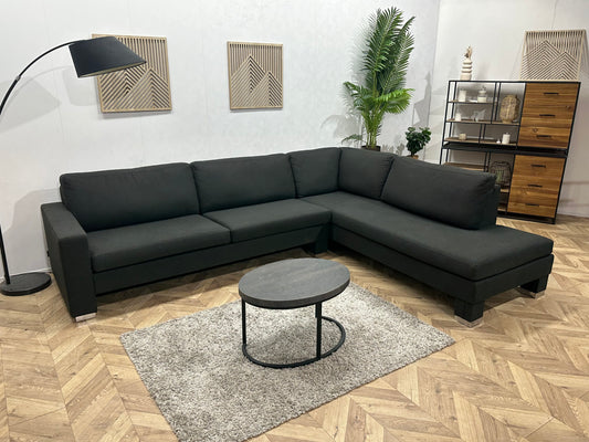 Hofstede Raanhuis Antraciet Hoekbank ~ Losse Kussens Met Afneembare Hoezen