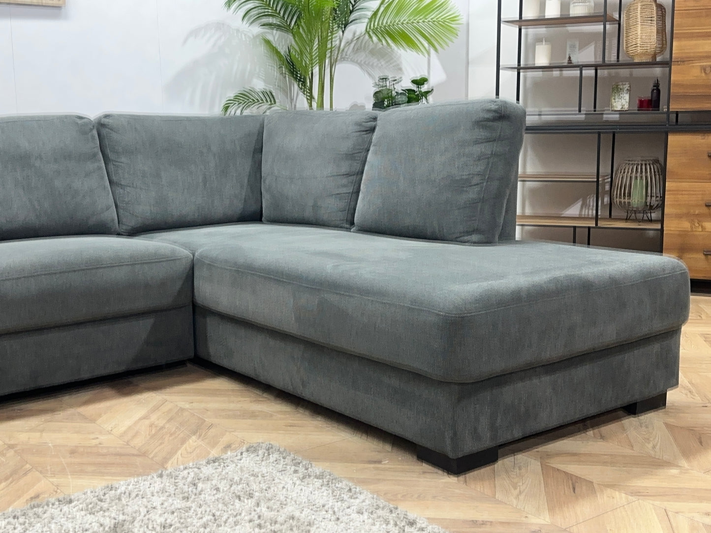 Antraciet Suède Stoffen U Bank ~ Losse Kussens Met Afneembare Hoezen