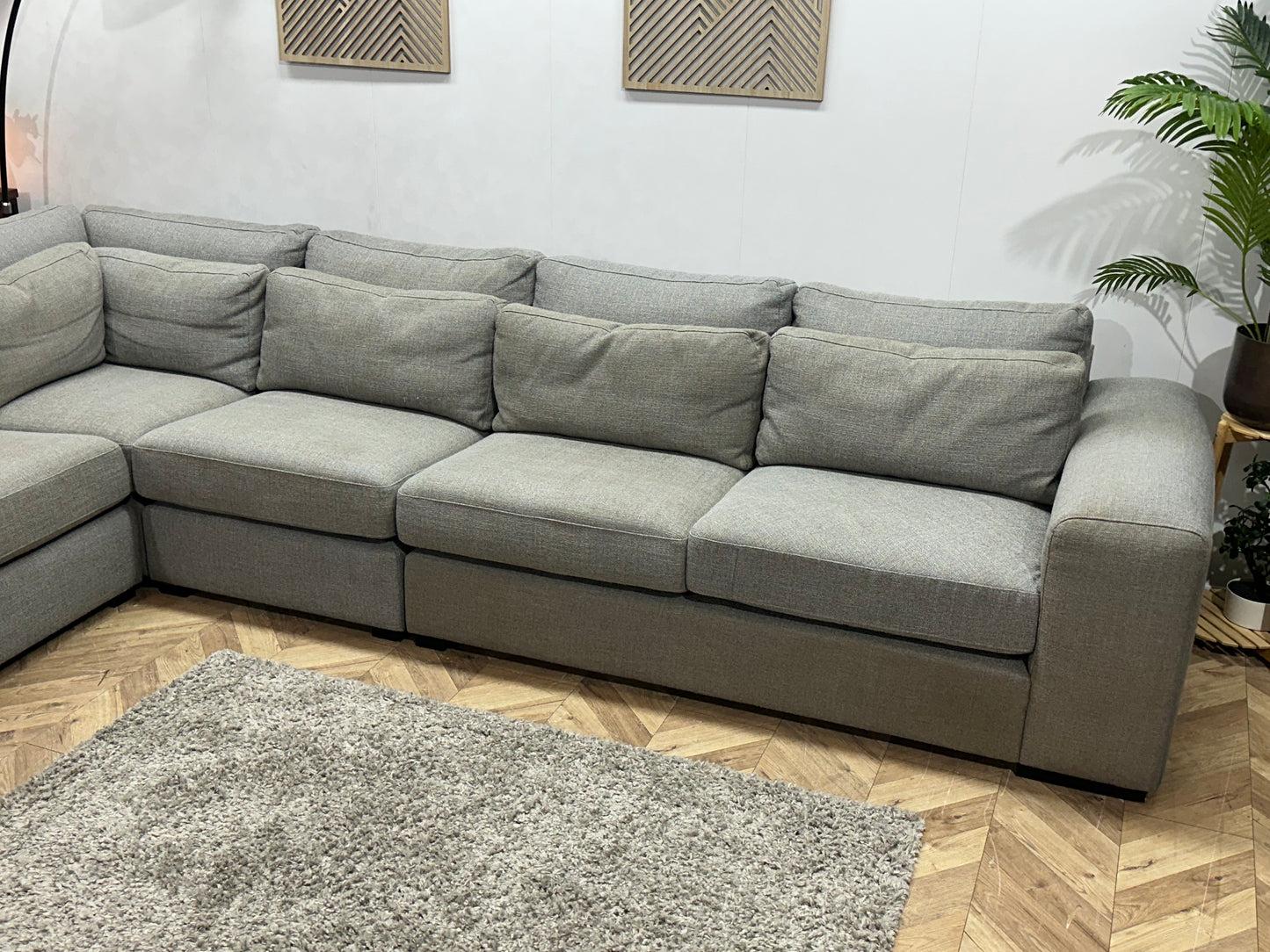 Montèl Grijze Ruime Hoekbank ~ Inruilvoordeel