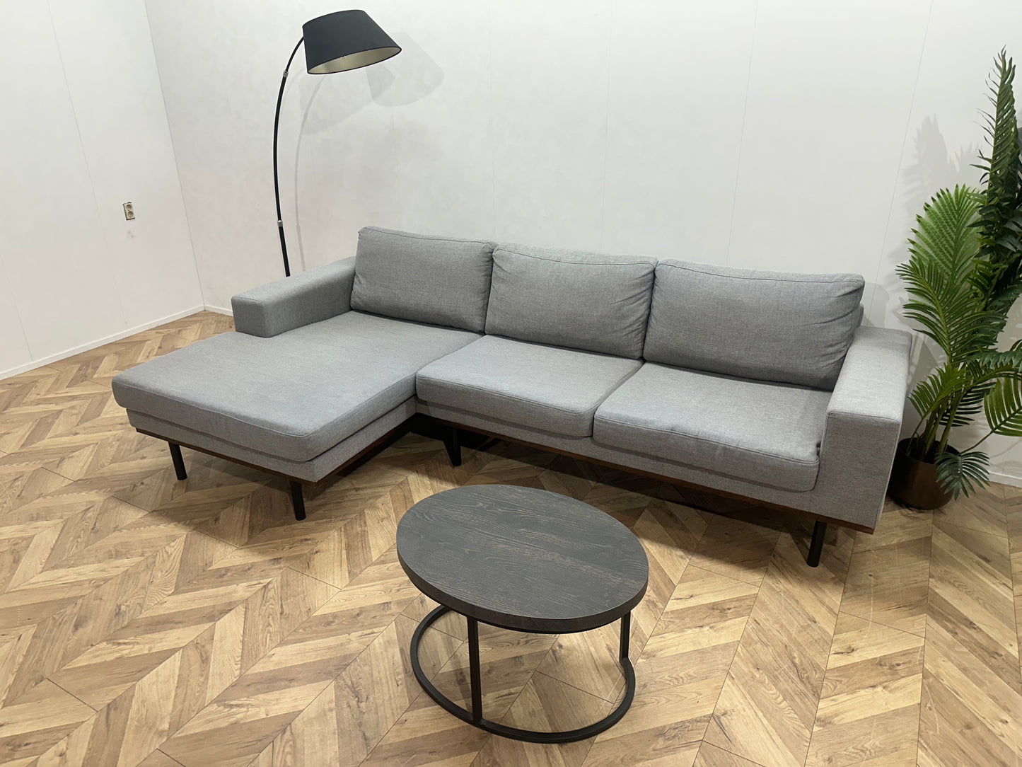 Licht Grijze Hoekbank ~ Losse Kussens Met Afneembare Hoezen