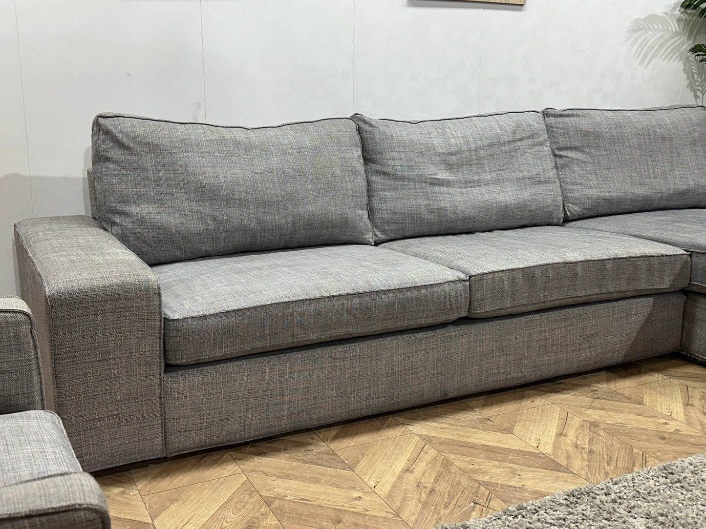 Licht Grijze Hoekbank Inc Fauteuil ~ Inruilvoordeel