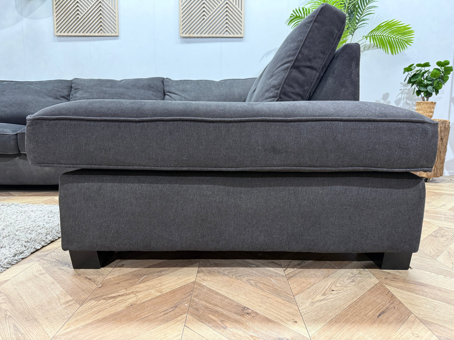 Urban Sofa Suède Antraciet Hoekbank ~ Losse Kussens Met Afneembare Hoezen