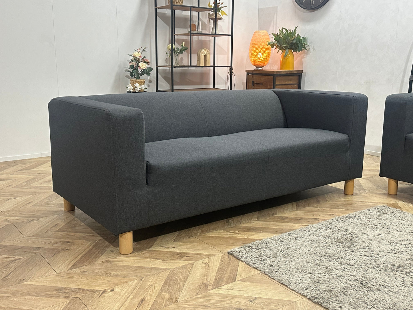 Antraciet Banken Set ~ Vaste Kussens