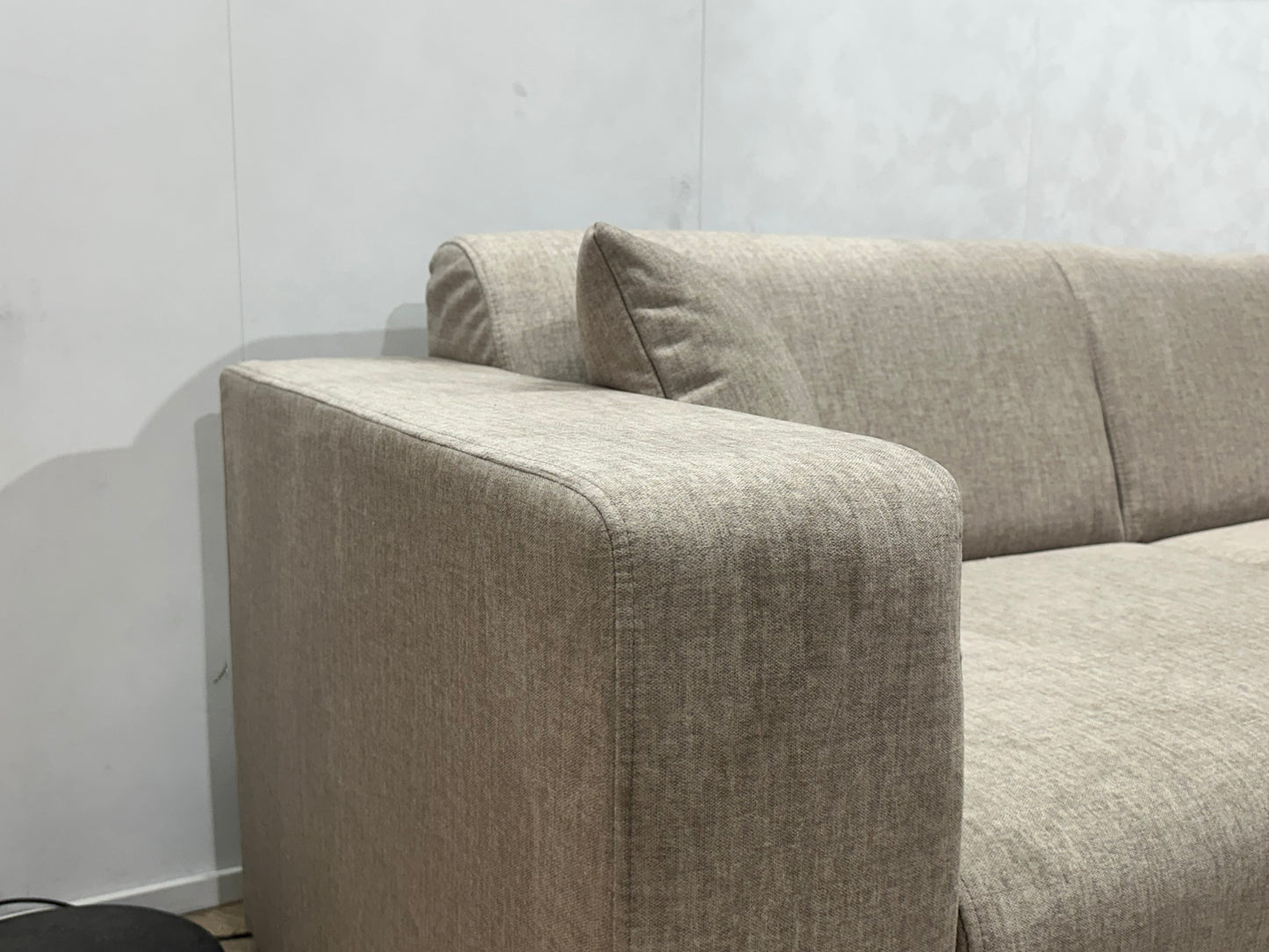 !Showroommodel! Beige Velvet Hoekbank