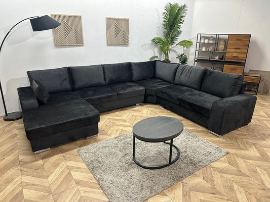 !Showroommodel! Zwarte Velvet U Bank