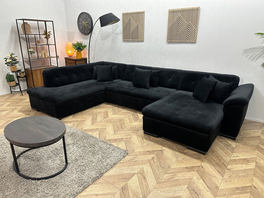 !Showroommodel! Zwarte Velvet U Bank