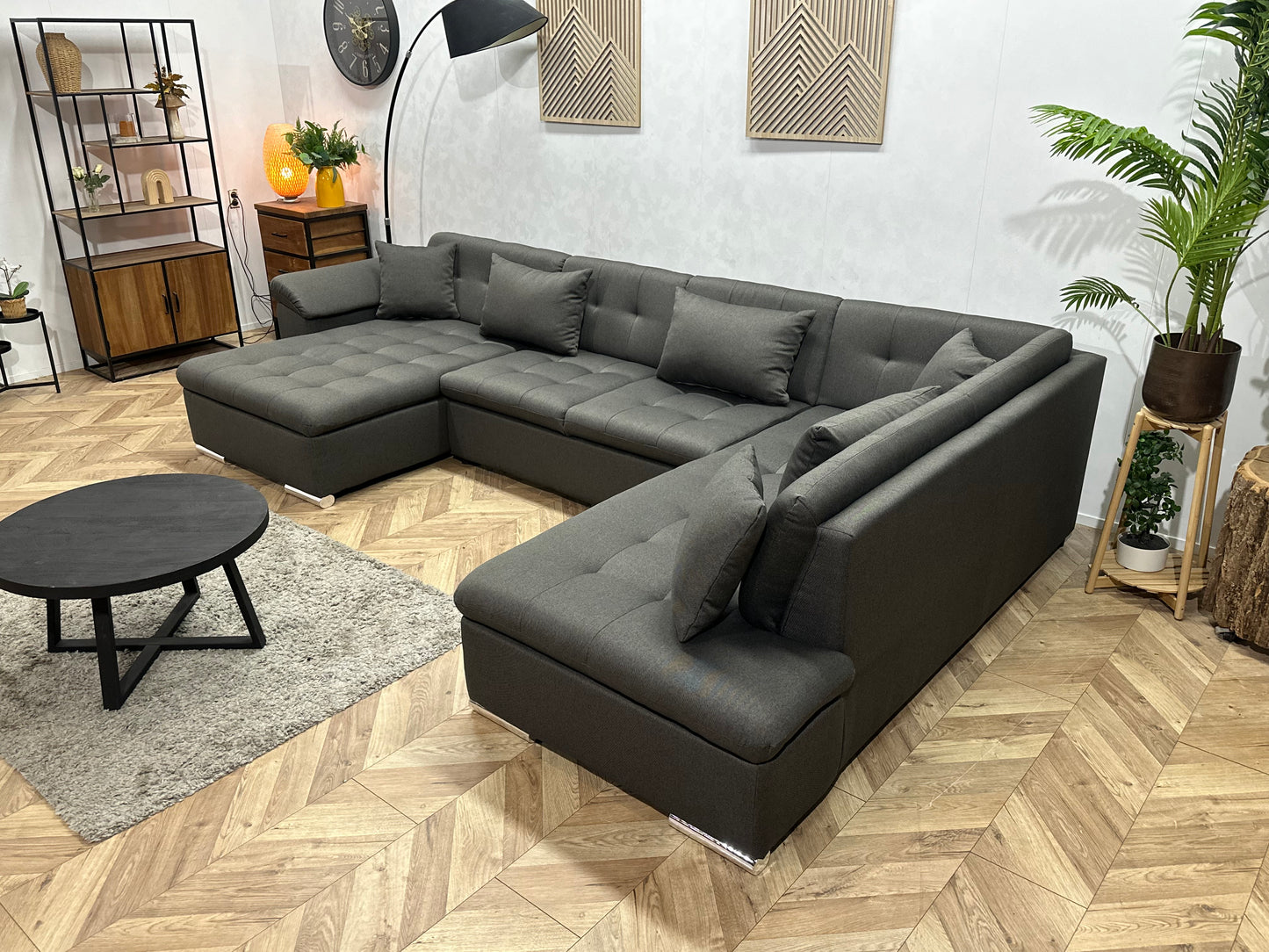 !Showroommodel! Antraciet U Bank