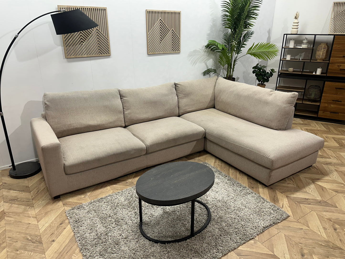 Beige Hoekbank ~ Inruilvoordeel