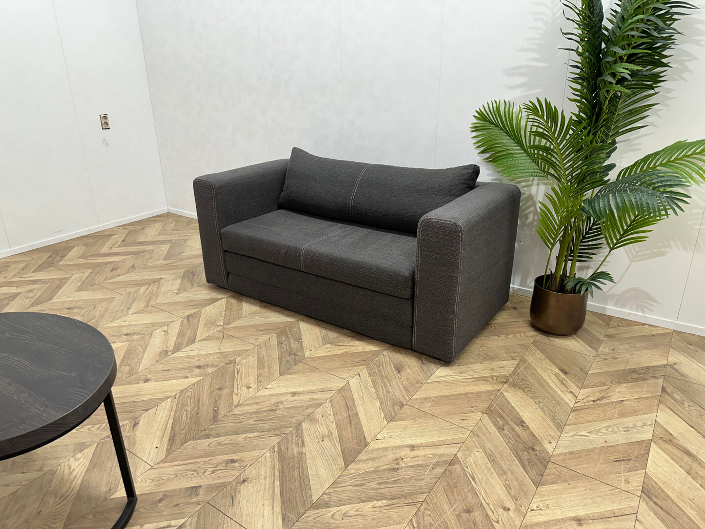 Antraciet 2-Zits Bank ~ Losse Kussens Met Afneembare Hoezen