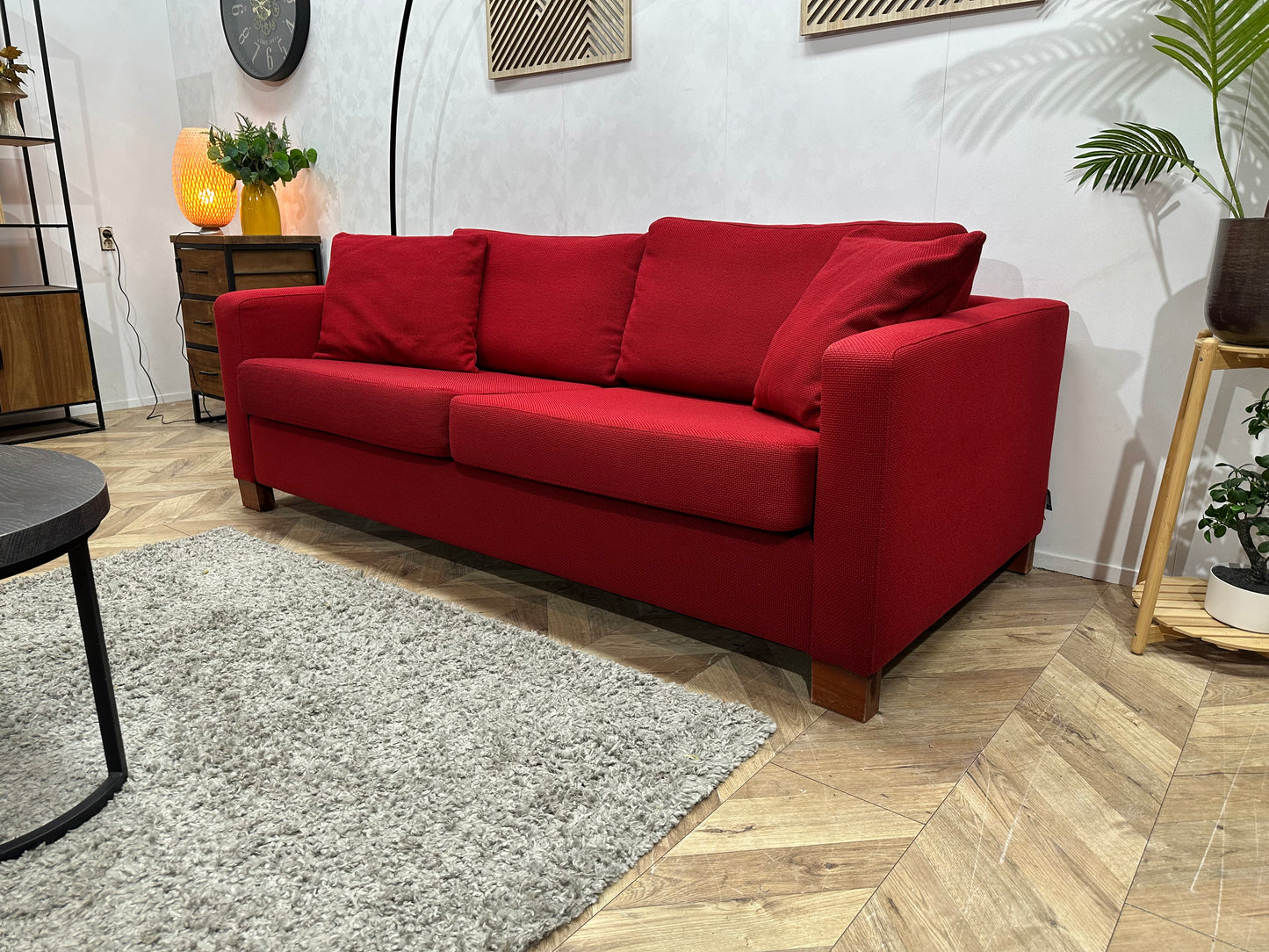 Nieuwstaat Topform Rode 2.5-Zits Bank