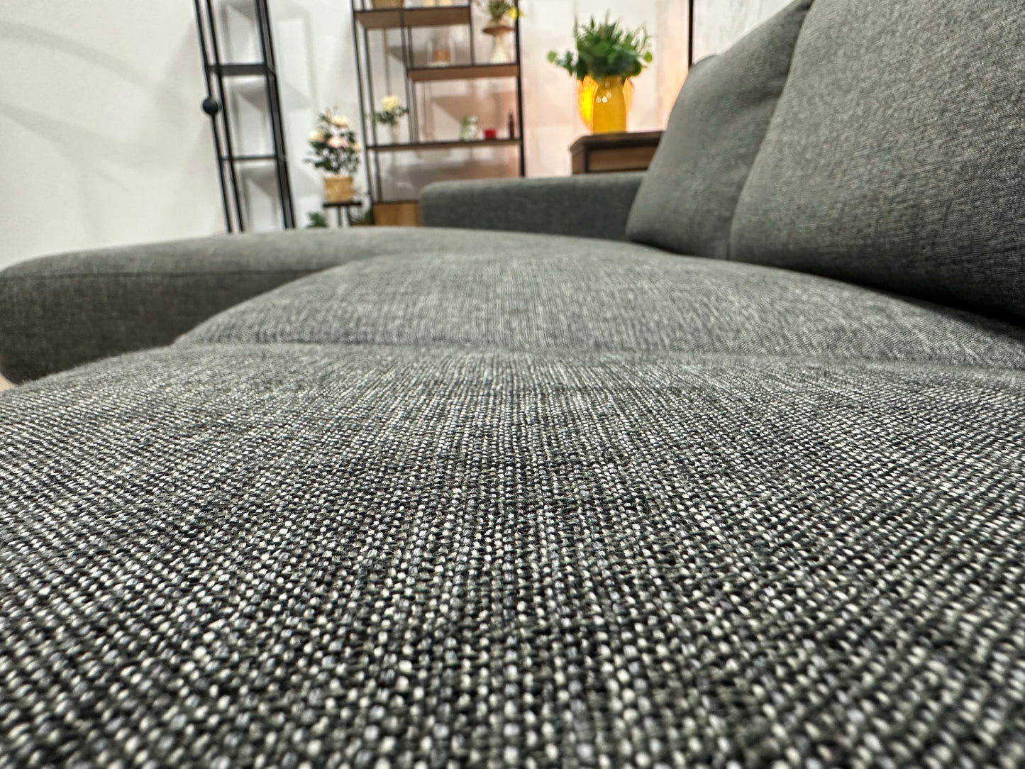 Antraciet Hoekbank ~ Losse Rugkussens Met Afneembare Hoezen