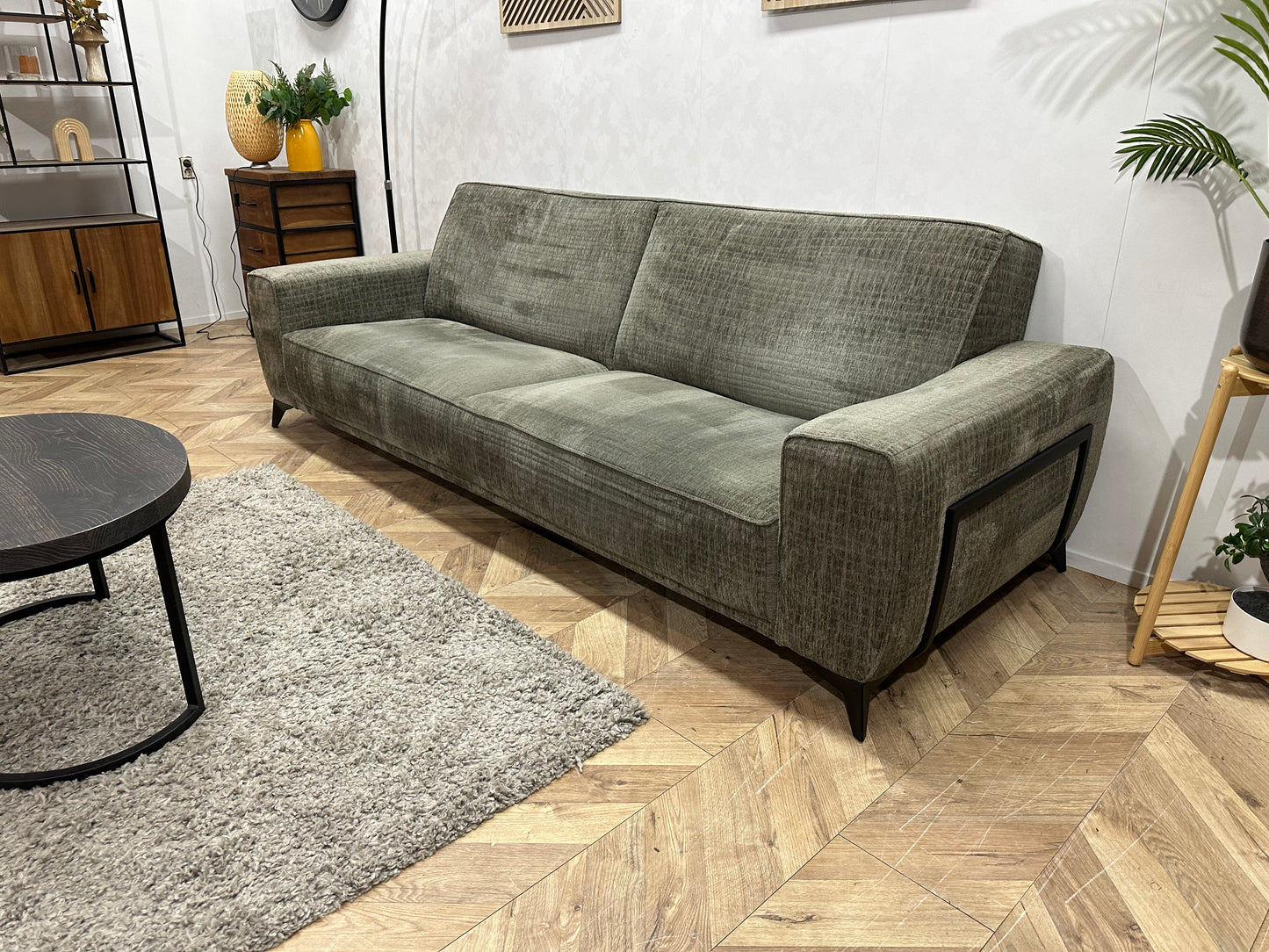 !Nieuwstaat! Xooon Groene 2.5-Zits Bank ~ Vaste Kussens