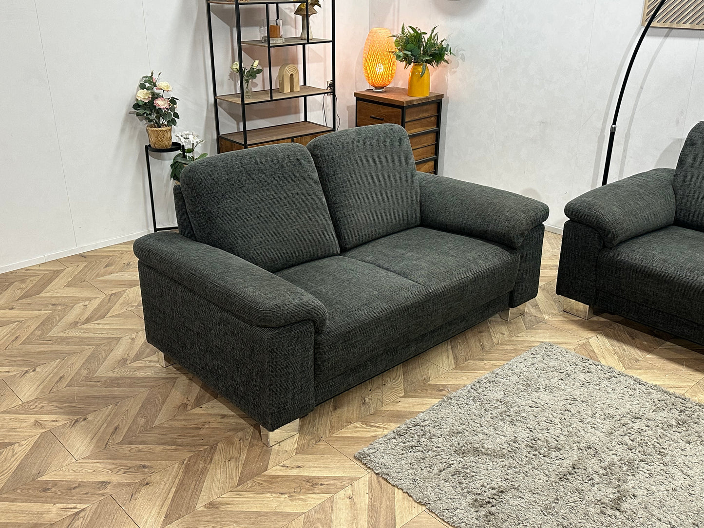 Antraciet Banken Set ~ Vaste Kussens