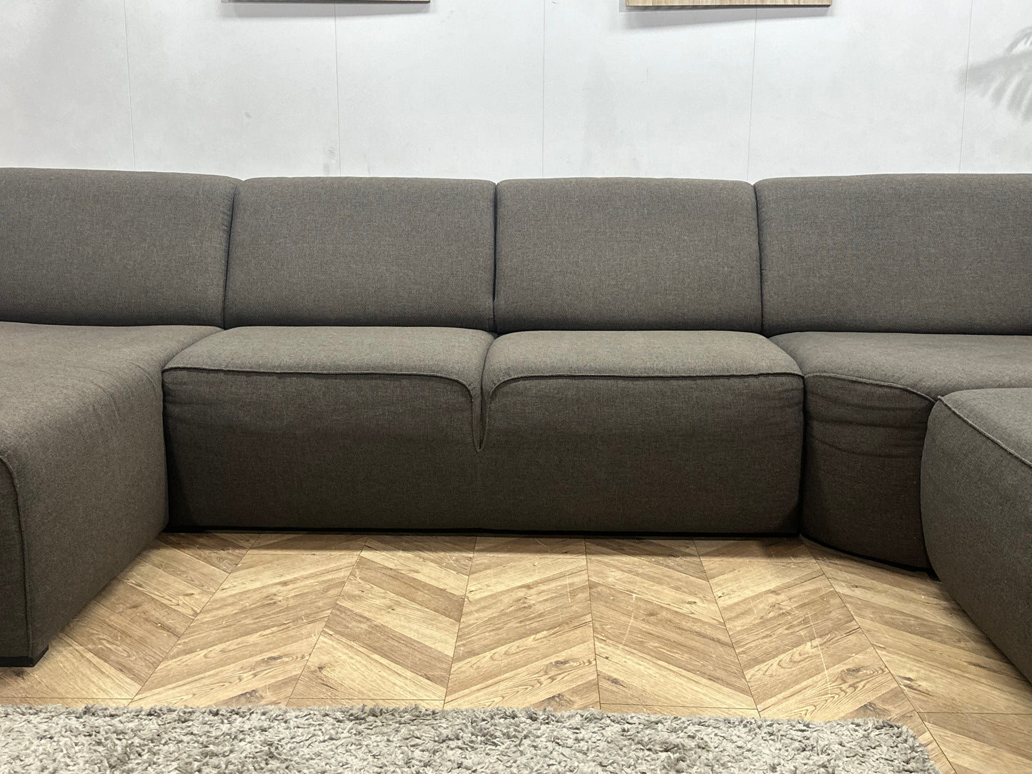 Taupe U Bank ~ Vaste Kussens