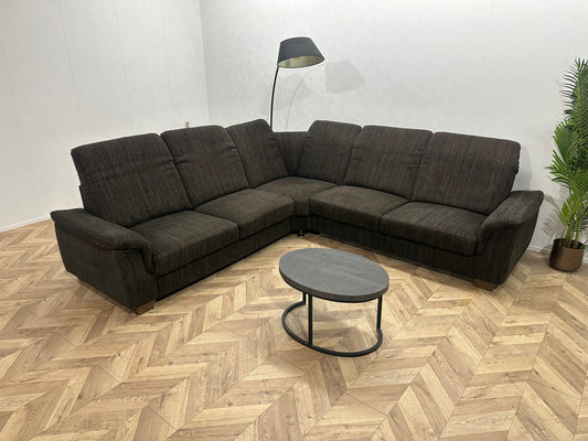 Bruine Hoekbank ~ Verstelbare Hoofdsteunen