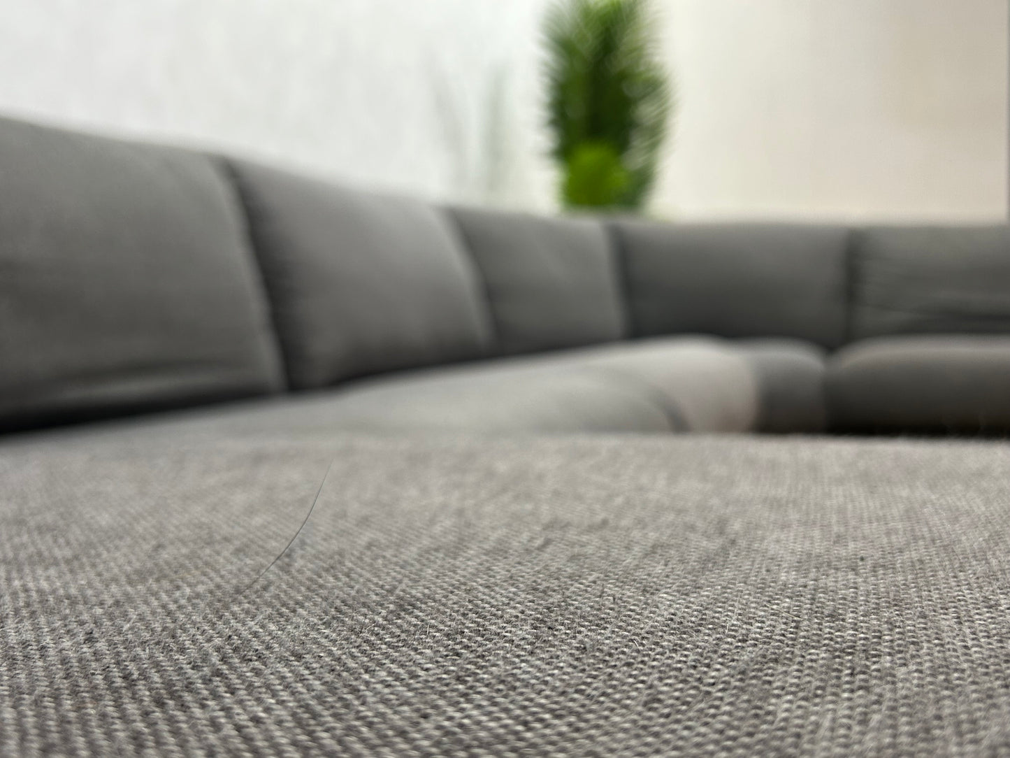 H&H Grijze U Bank ~ Losse Kussens Met Afneembare Hoezen