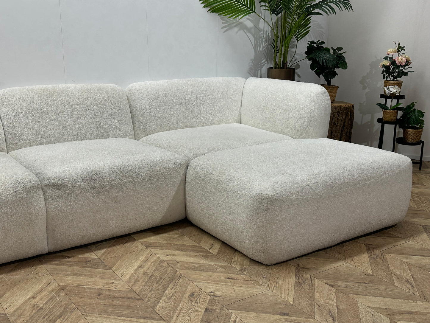 Witte Bouclé Stoffen U Bank ~ Inruilvoordeel