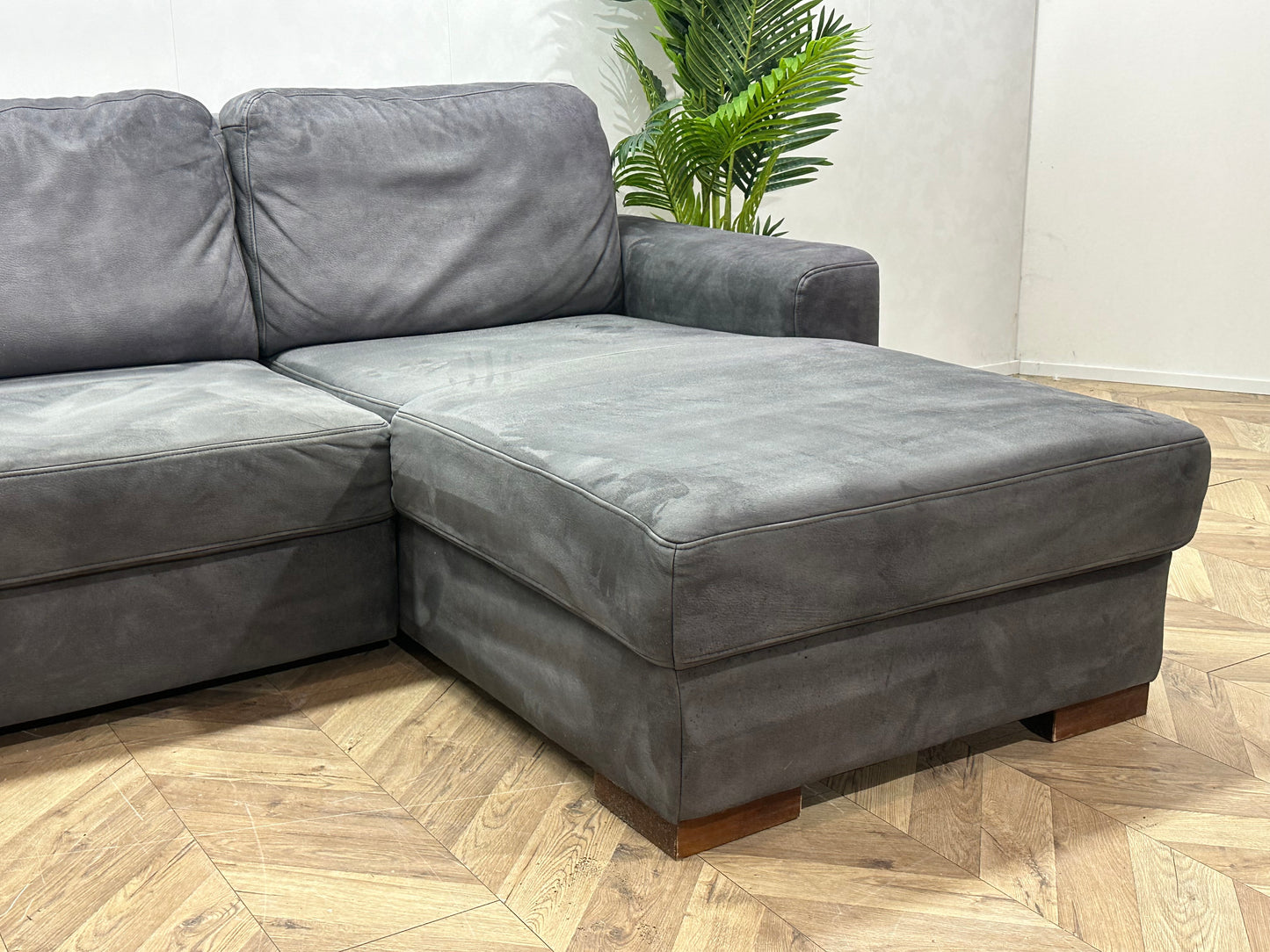 Antraciet Suède Stoffen U Bank ~ Vaste Kussens