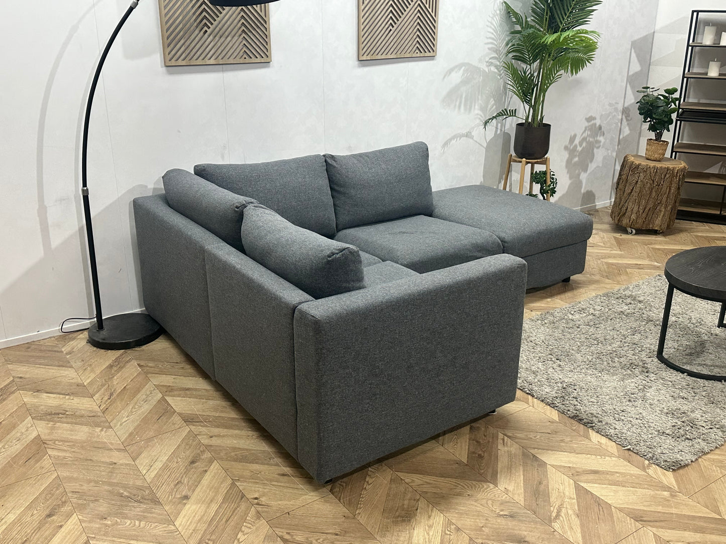 Grijze Design Hoekbank ~ Losse Kussens Met Afneembare Hoezen