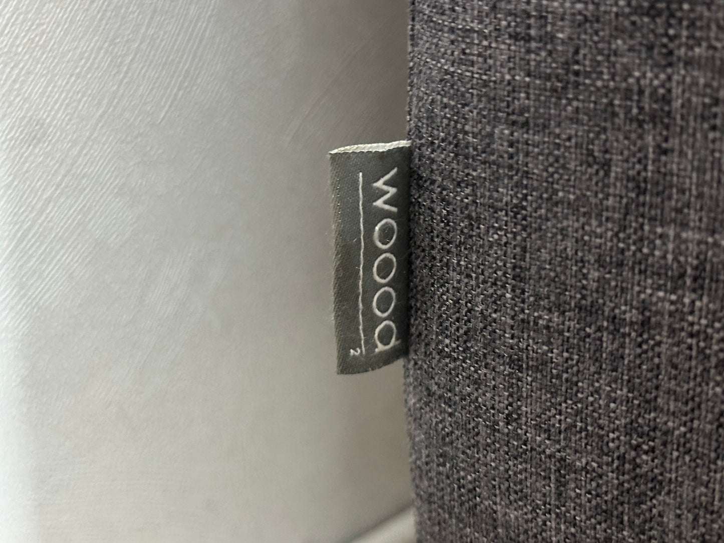 Woood Antraciet Suede Stoffen Hoekbank ~ Vaste Kussens
