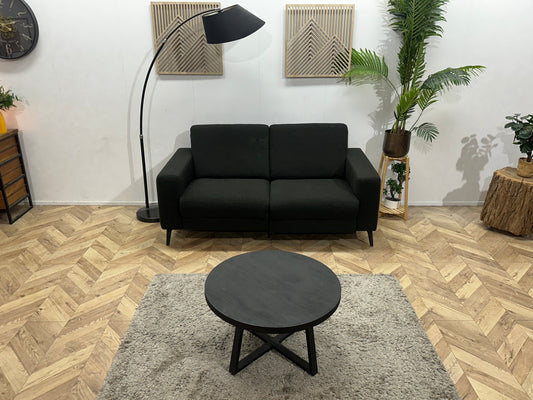 Zwarte 2.5-Zits Bank ~ Losse Rugkussens Met Afneembare Hoezen