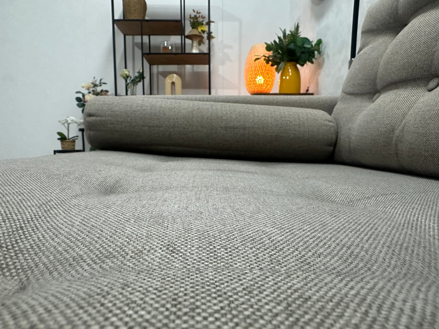 X5 Home Beige/Grijze 2.5-Zits Bank ~ Losse Kussens Met Afneembare Hoezen