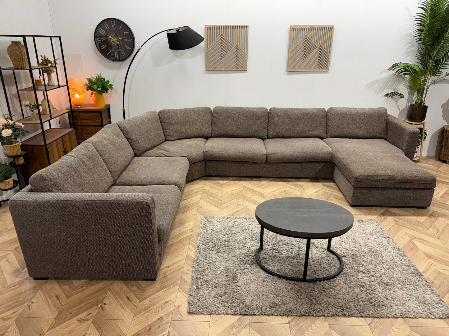 Bruine Stoffen U Bank ~ Losse Rugkussens
