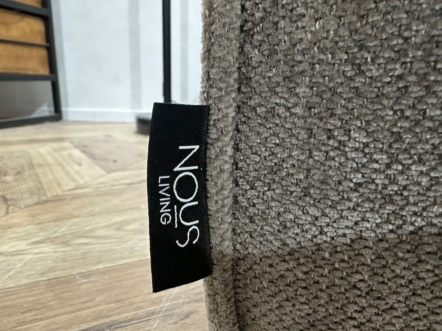 Nous Living Antraciet Suède Stoffen Hoekbank ~ Nieuwstaat