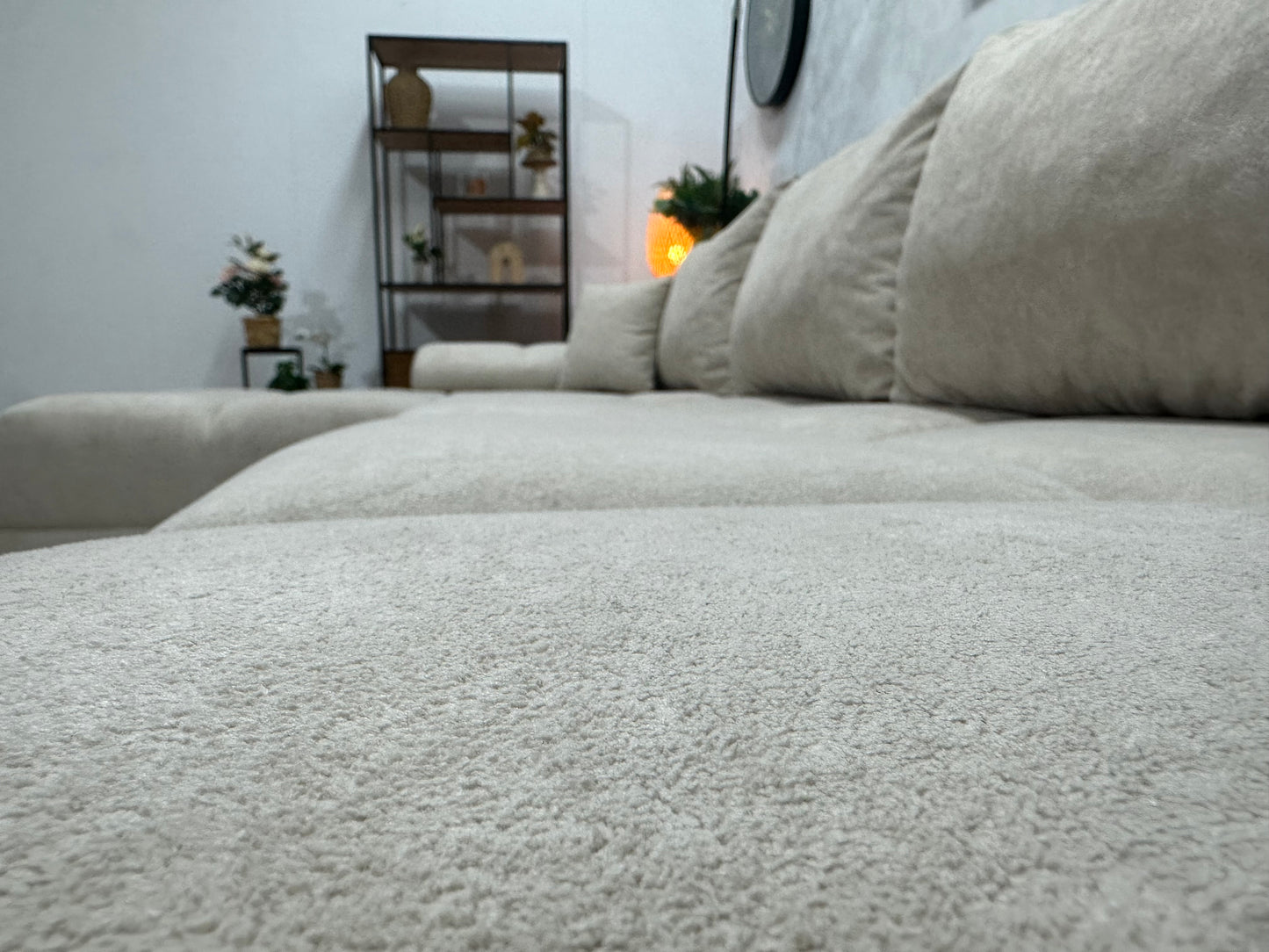 !Showroommodel! Crème Velvet U Bank