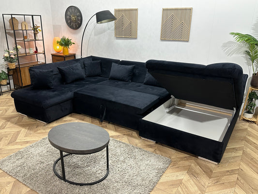 !Showroommodel! Zwarte Velvet U Bank