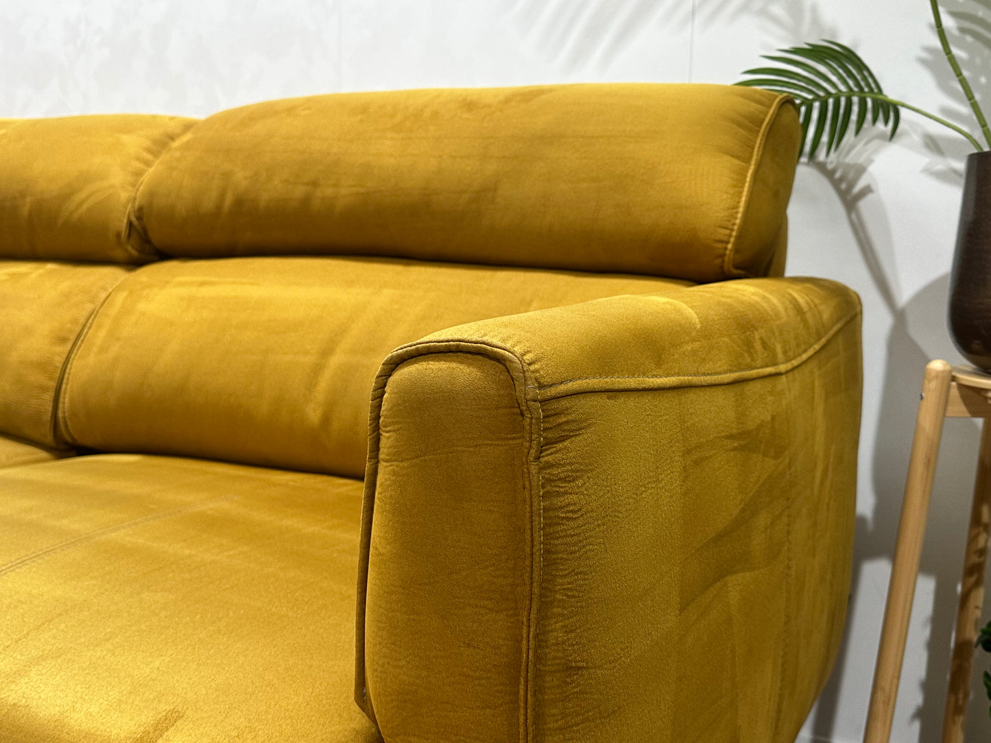 H&H Gele Suède Stoffen Banken Set