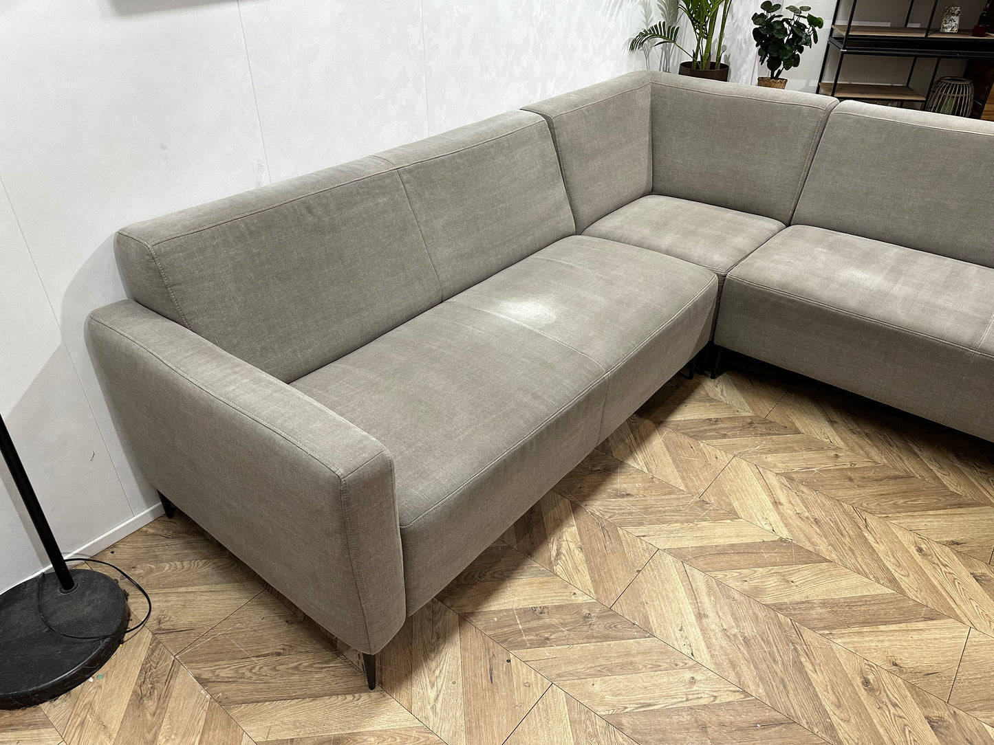 !Inruilvoordeel! Goossens Grijze Hoekbank ~ Beide Hoekopstellingen Mogelijk
