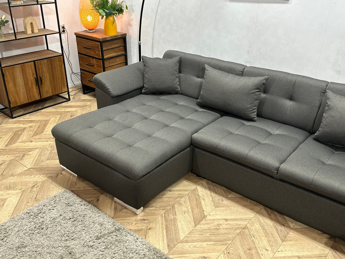 !Showroommodel! Antraciet U Bank