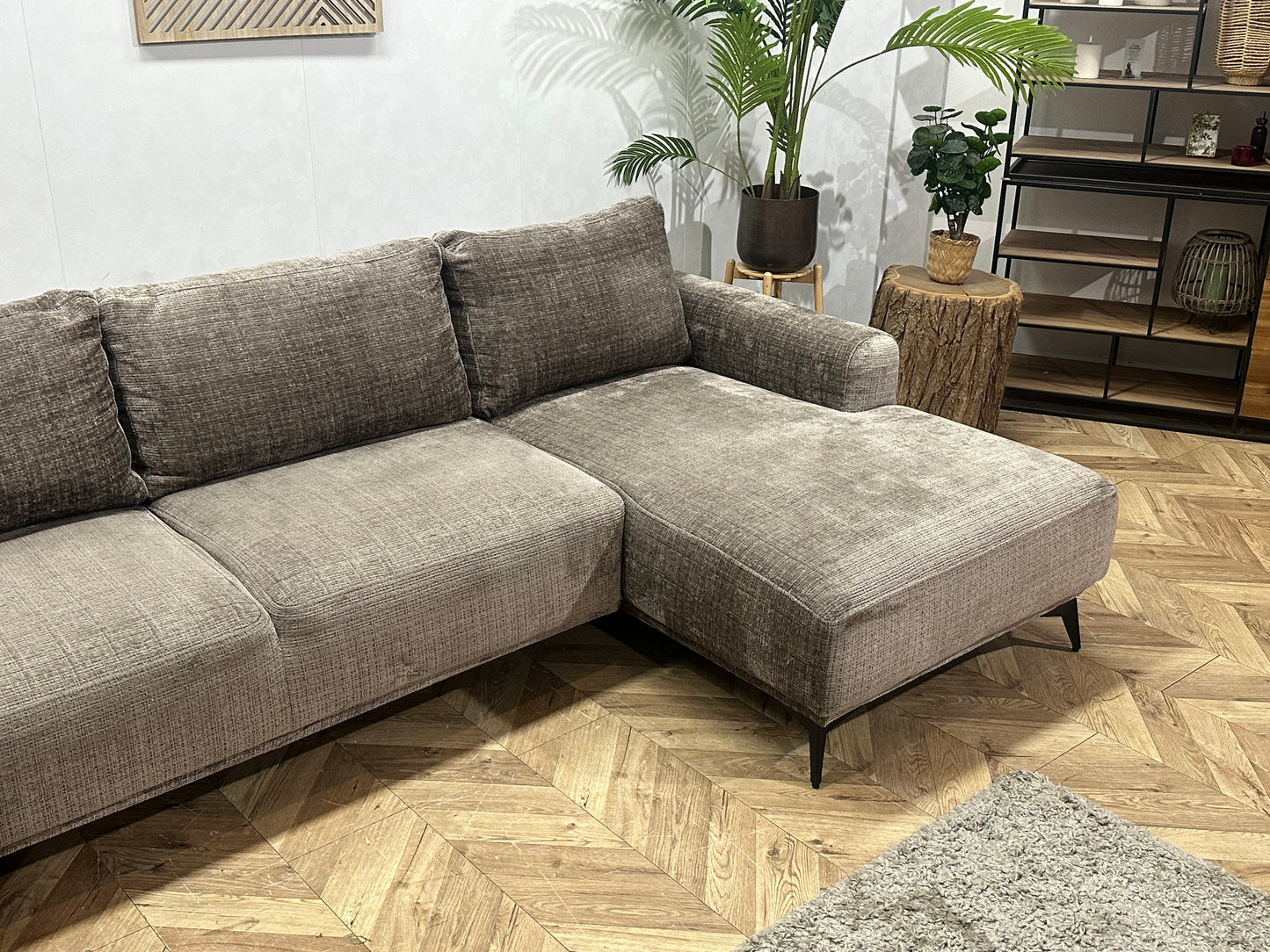 Bruine Cremona Stoffen U Bank ~ Losse Rugkussens Met Afneembare Hoezen